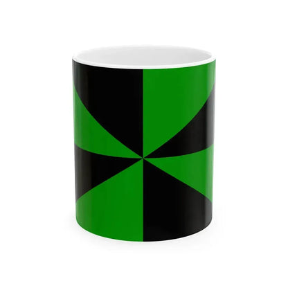 23FlagdiagonalGyronny8VN (Portugal) White Coffee Mug 11oz - Go Mug Yourself