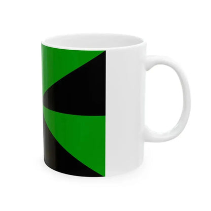 23FlagdiagonalGyronny8VN (Portugal) White Coffee Mug - Go Mug Yourself