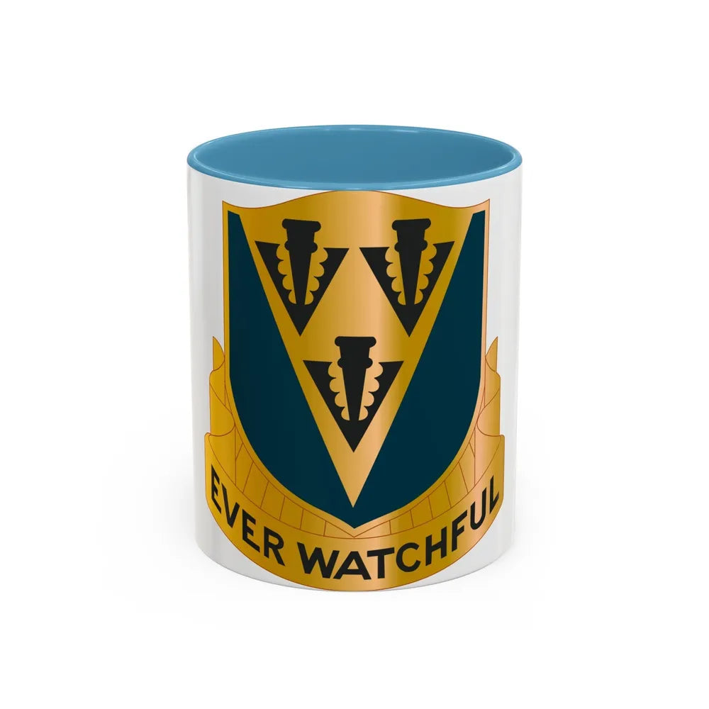 24 Aviation Regiment (U.S. Army) Accent Coffee Mug-11oz-Light Blue-Go Mug Yourself