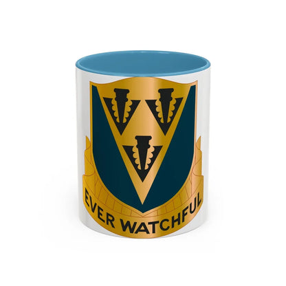 24 Aviation Regiment (U.S. Army) Accent Coffee Mug-11oz-Light Blue-Go Mug Yourself