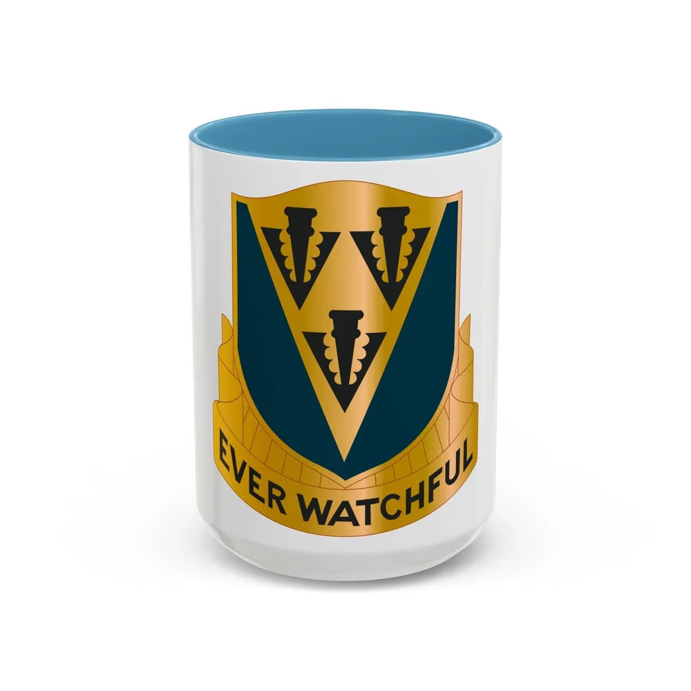 24 Aviation Regiment (U.S. Army) Accent Coffee Mug-15oz-Light Blue-Go Mug Yourself