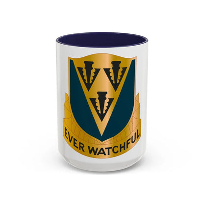 24 Aviation Regiment (U.S. Army) Accent Coffee Mug-15oz-Navy-Go Mug Yourself