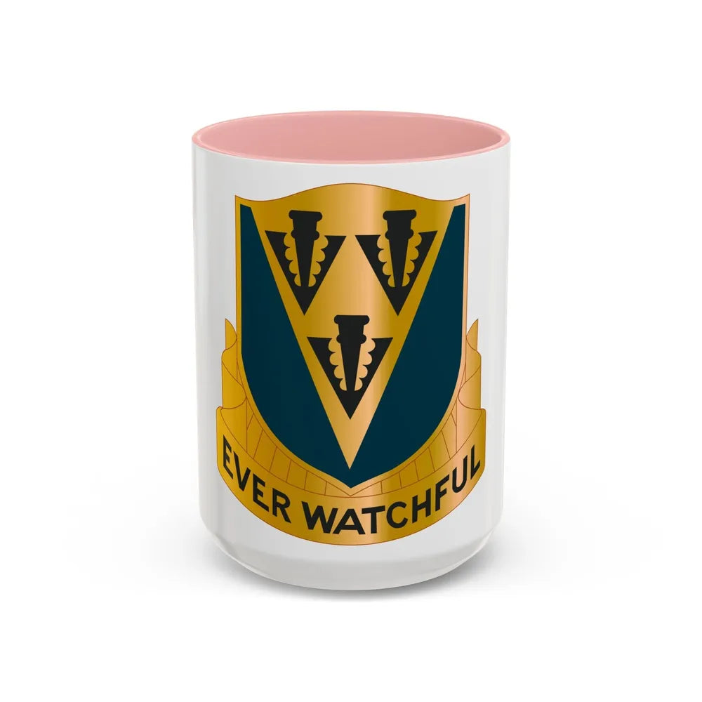 24 Aviation Regiment (U.S. Army) Accent Coffee Mug-15oz-Pink-Go Mug Yourself