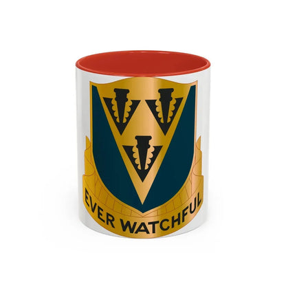 24 Aviation Regiment (U.S. Army) Accent Coffee Mug 11oz Red - Go Mug Yourself