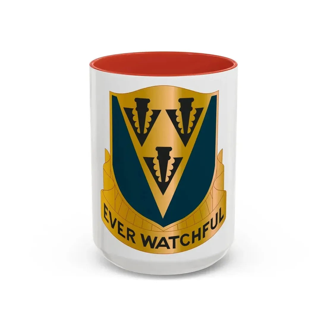 24 Aviation Regiment (U.S. Army) Accent Coffee Mug 15oz Red - Go Mug Yourself