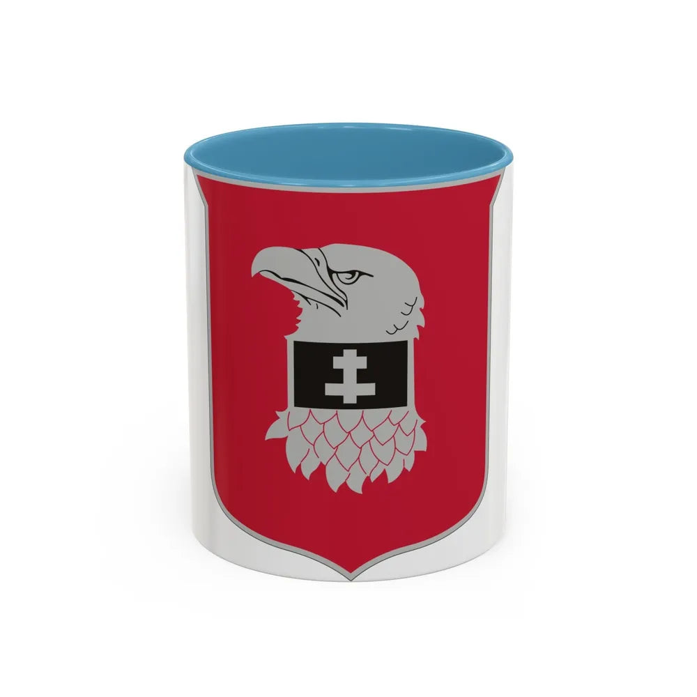 24 Engineer Battalion (U.S. Army) Accent Coffee Mug-11oz-Light Blue-Go Mug Yourself