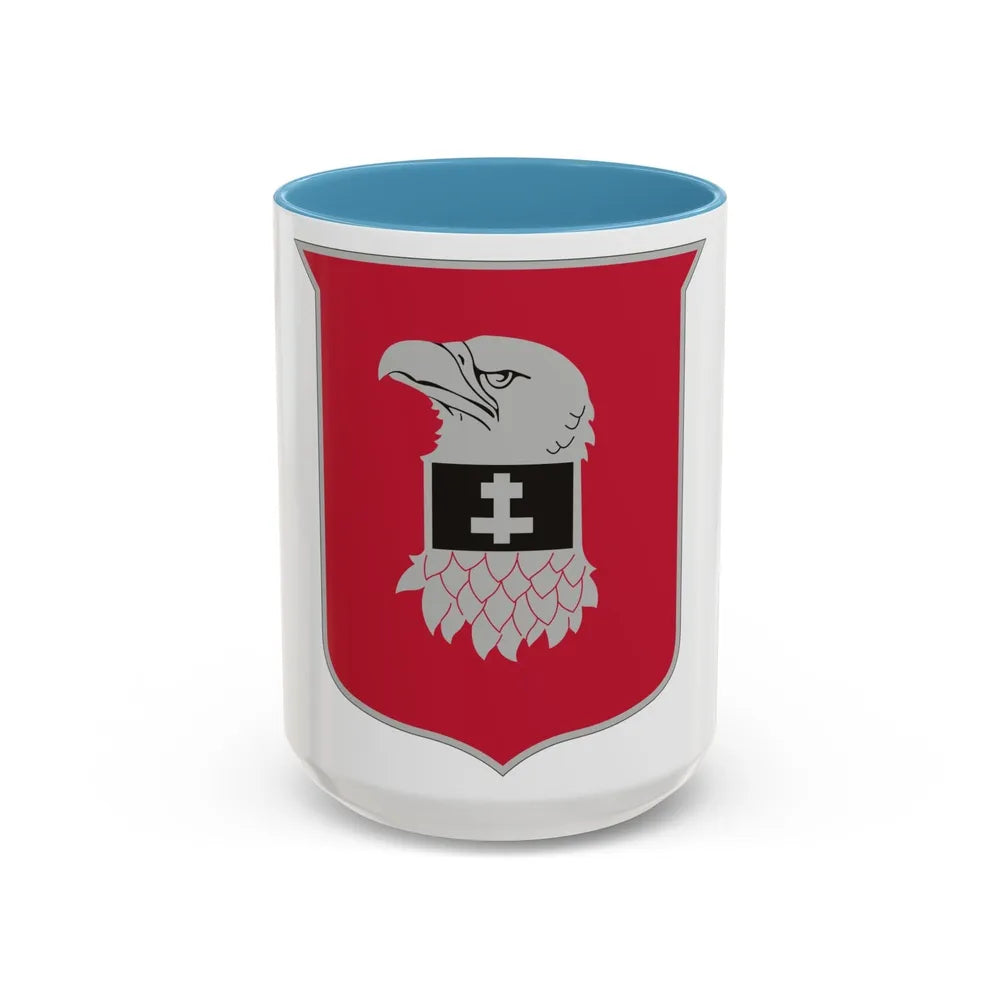 24 Engineer Battalion (U.S. Army) Accent Coffee Mug-15oz-Light Blue-Go Mug Yourself