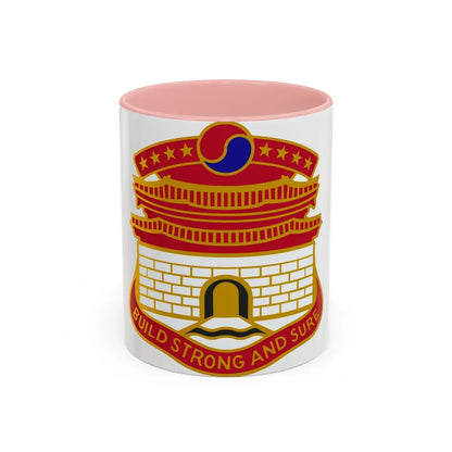 24 Engineer Group (U.S. Army) Accent Coffee Mug-11oz-Pink-Go Mug Yourself