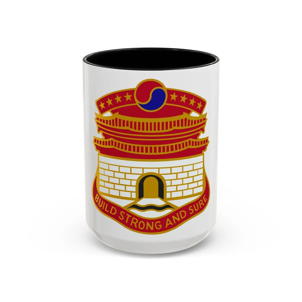 24 Engineer Group (U.S. Army) Accent Coffee Mug-15oz-Black-Go Mug Yourself