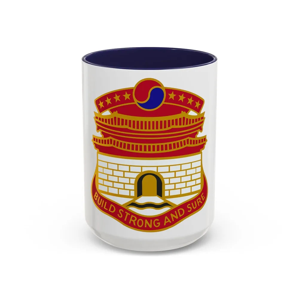 24 Engineer Group (U.S. Army) Accent Coffee Mug-15oz-Navy-Go Mug Yourself