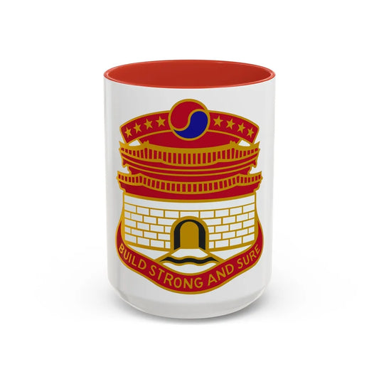 24 Engineer Group (U.S. Army) Accent Coffee Mug-15oz-Red-Go Mug Yourself