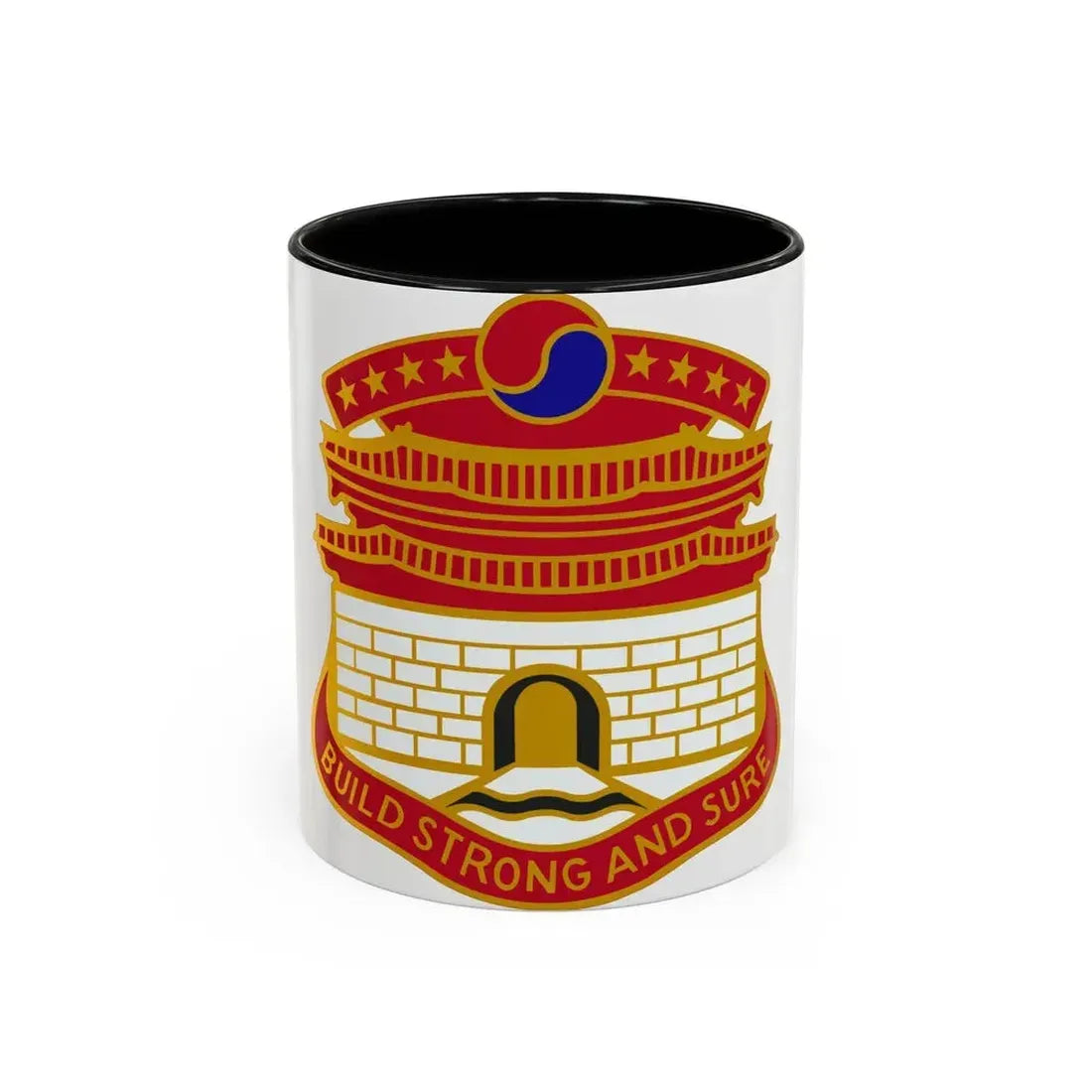 24 Engineer Group (U.S. Army) Accent Coffee Mug 11oz Black - Go Mug Yourself