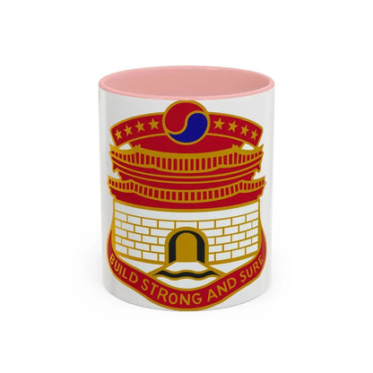 24 Engineer Group (U.S. Army) Accent Coffee Mug 11oz Pink - Go Mug Yourself