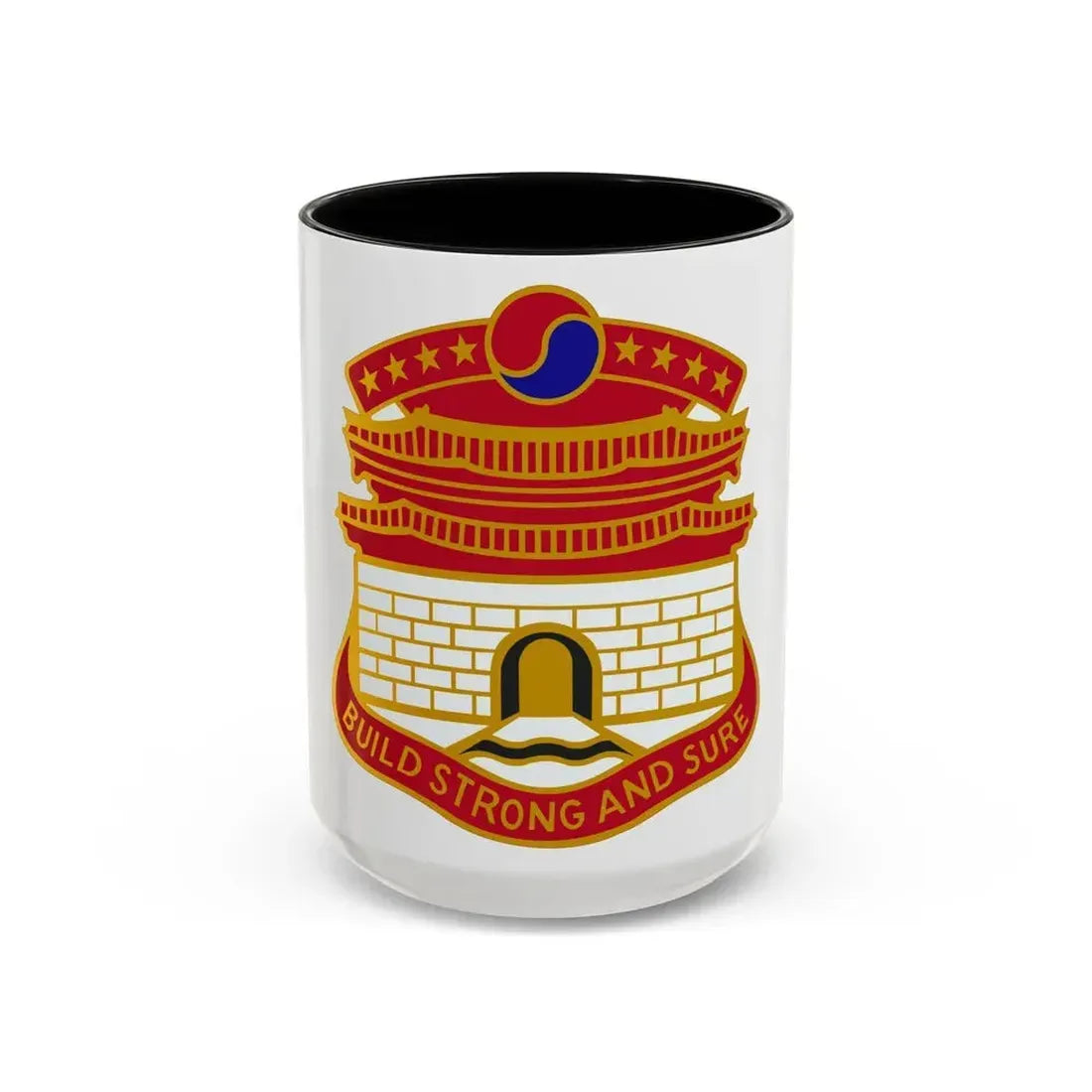 24 Engineer Group (U.S. Army) Accent Coffee Mug 15oz Black - Go Mug Yourself