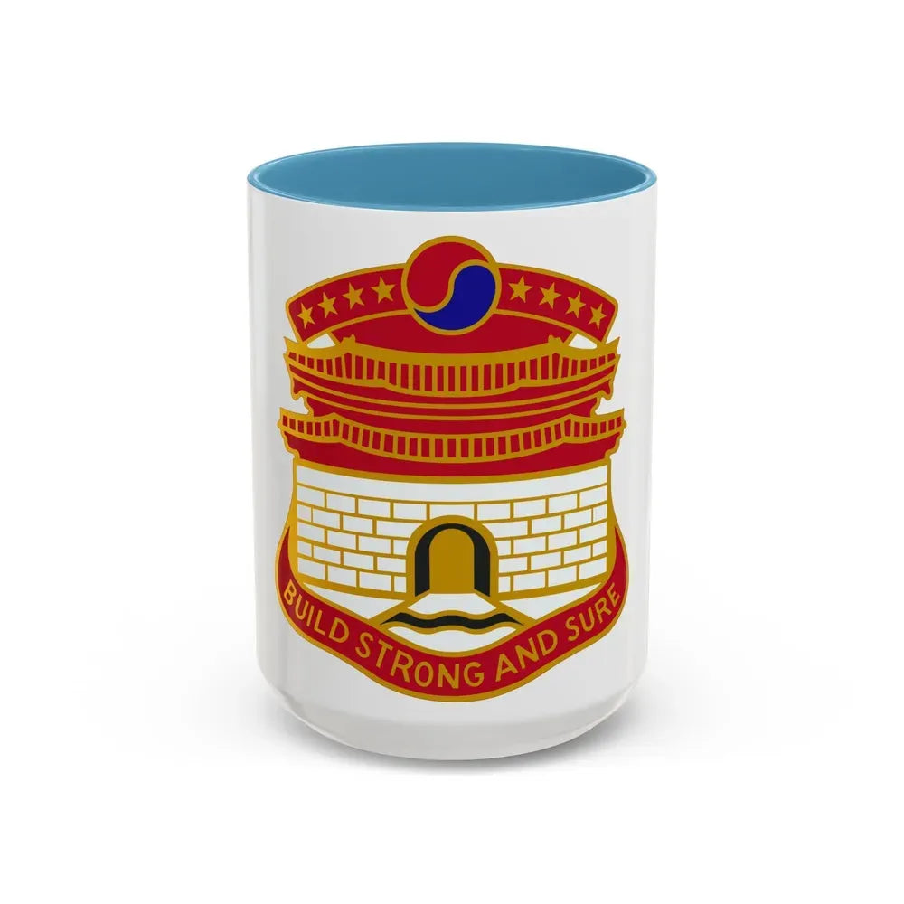 24 Engineer Group (U.S. Army) Accent Coffee Mug 15oz Light Blue - Go Mug Yourself