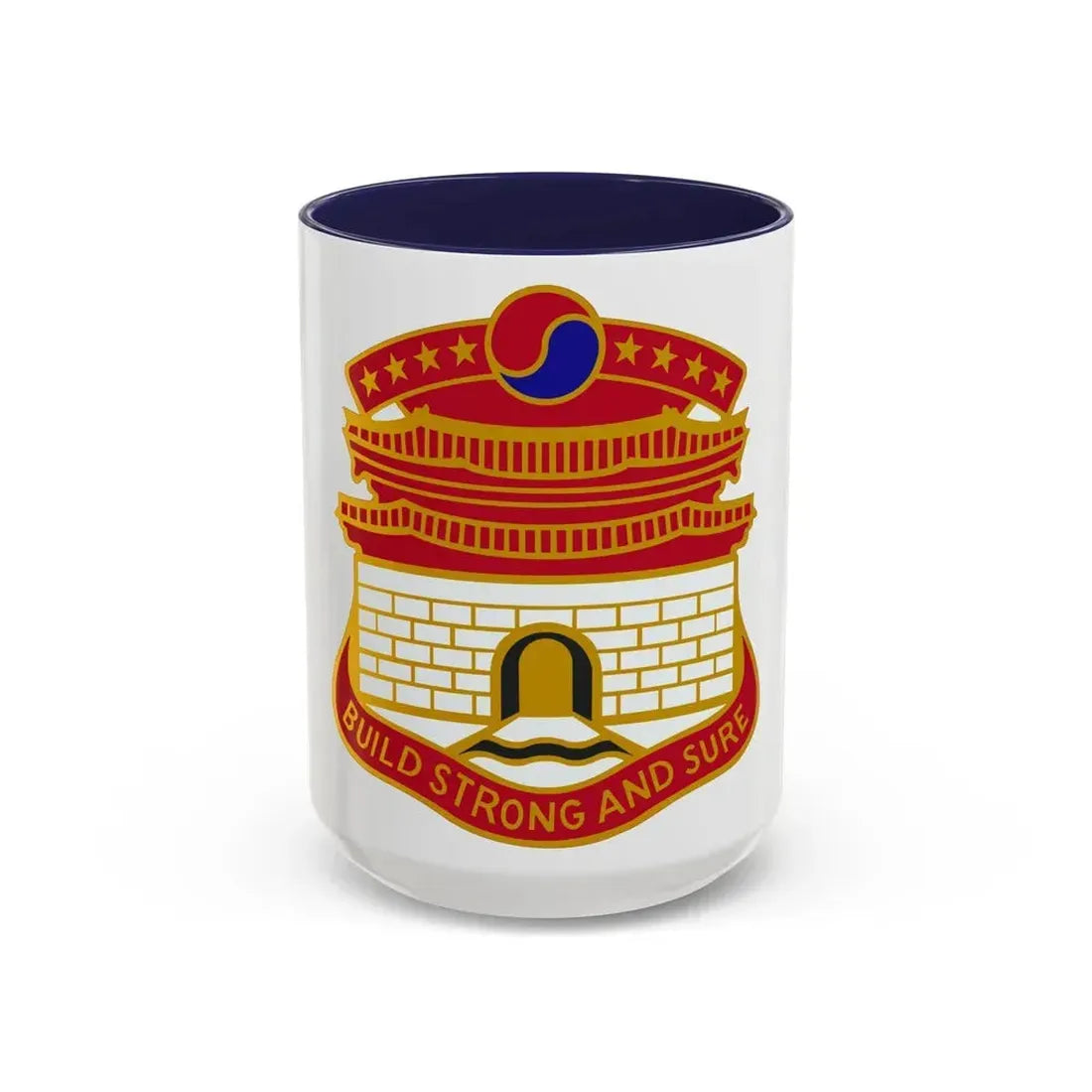 24 Engineer Group (U.S. Army) Accent Coffee Mug 15oz Navy - Go Mug Yourself