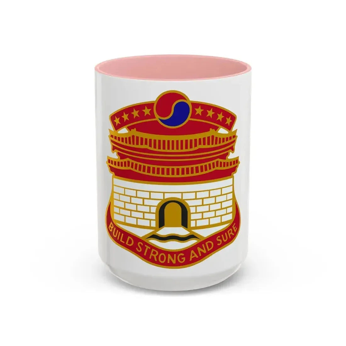 24 Engineer Group (U.S. Army) Accent Coffee Mug 15oz Pink - Go Mug Yourself