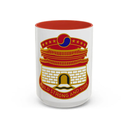 24 Engineer Group (U.S. Army) Accent Coffee Mug 15oz Red - Go Mug Yourself