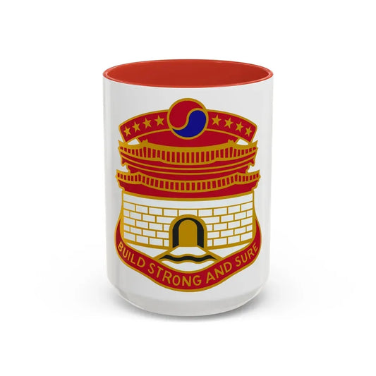 24 Engineer Group (U.S. Army) Accent Coffee Mug 15oz Red - Go Mug Yourself