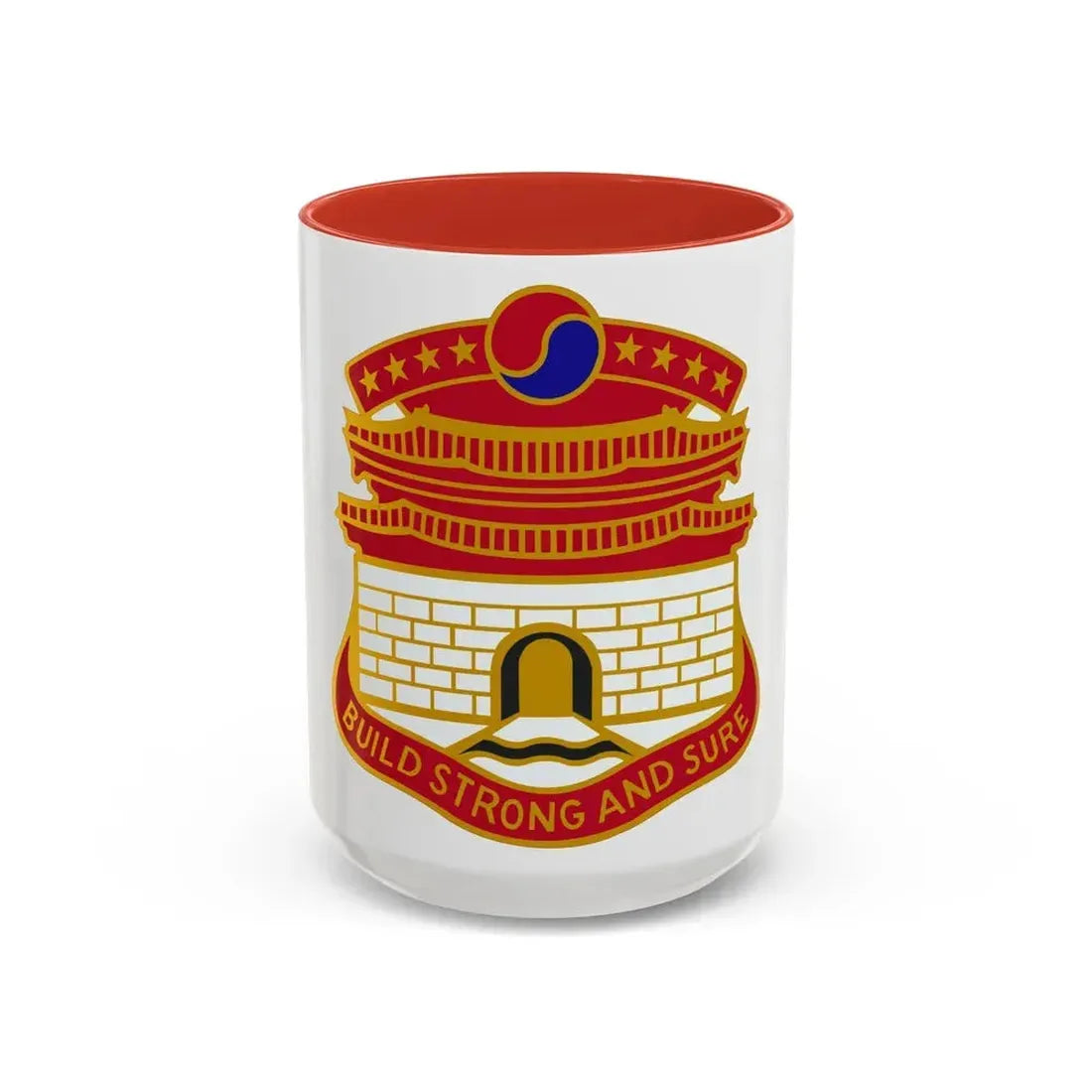 24 Engineer Group (U.S. Army) Accent Coffee Mug 15oz Red - Go Mug Yourself