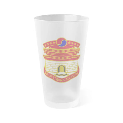 24 Engineer Group (U.S. Army) Frosted Pint Glass 16oz Default Title - Go Mug Yourself