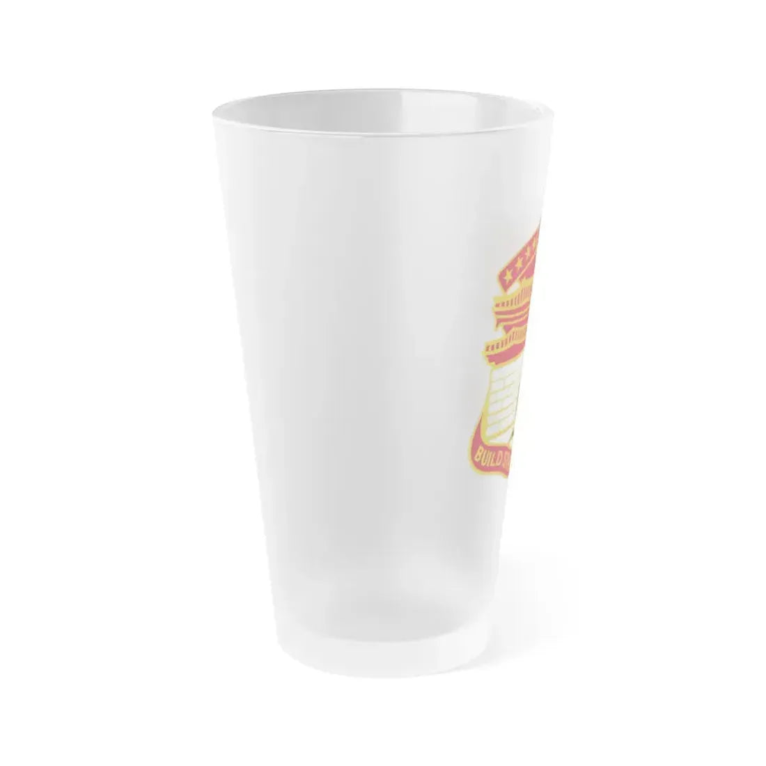 24 Engineer Group (U.S. Army) Frosted Pint Glass 16oz - Go Mug Yourself