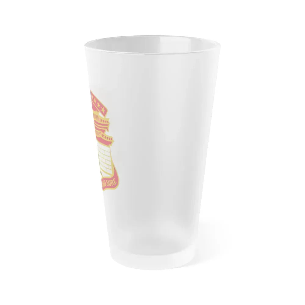 24 Engineer Group (U.S. Army) Frosted Pint Glass 16oz - Go Mug Yourself