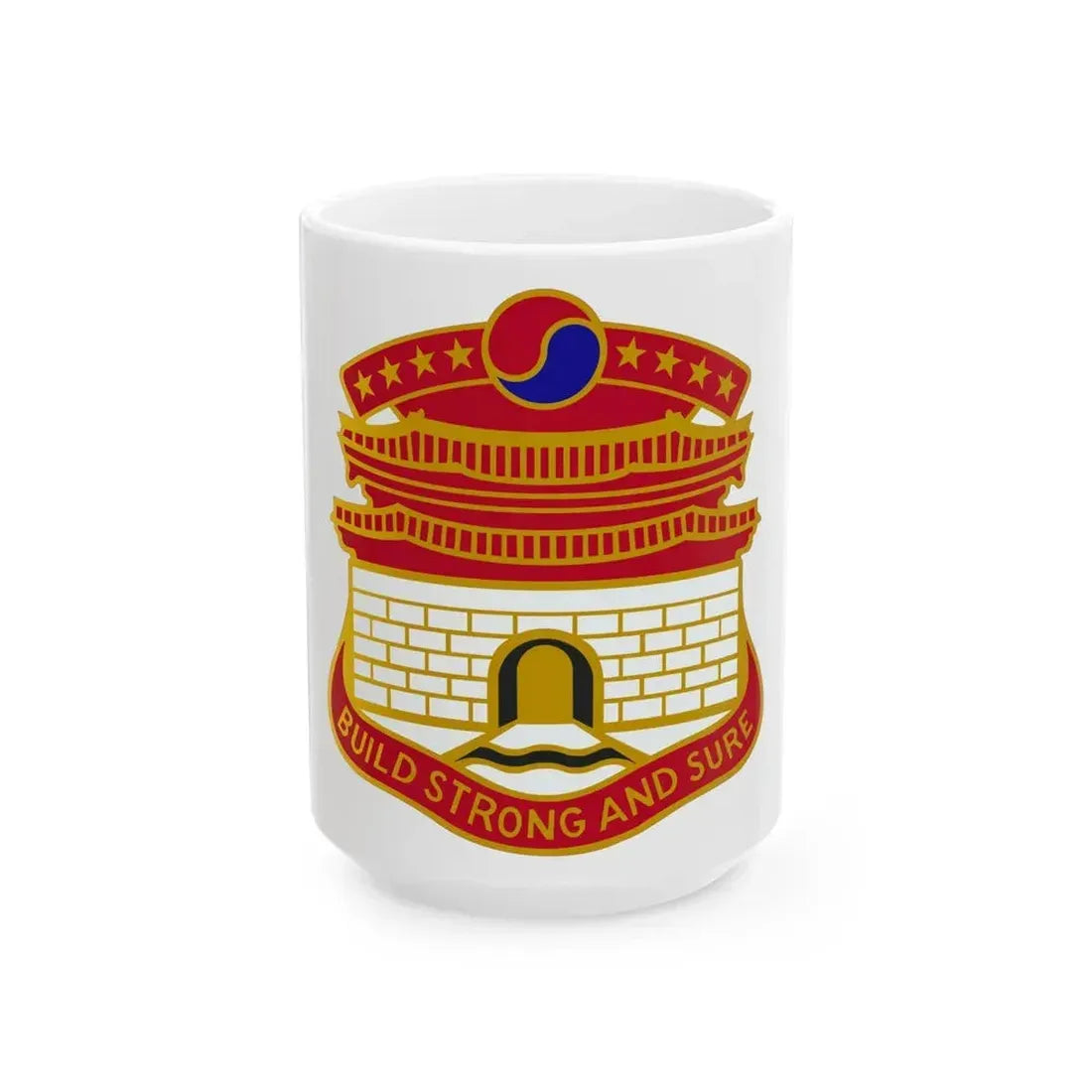 24 Engineer Group (U.S. Army) White Coffee Mug 15oz - Go Mug Yourself