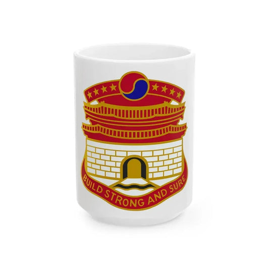 24 Engineer Group (U.S. Army) White Coffee Mug 15oz - Go Mug Yourself