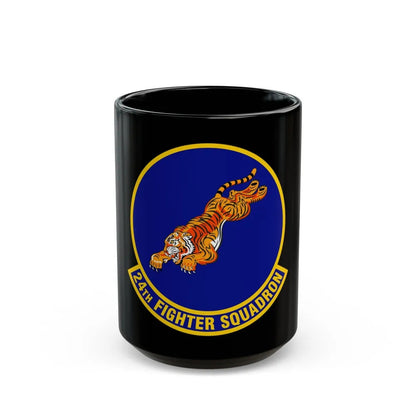 24 Fighter Squadron ACC (U.S. Air Force) Black Coffee Mug-15oz-Go Mug Yourself