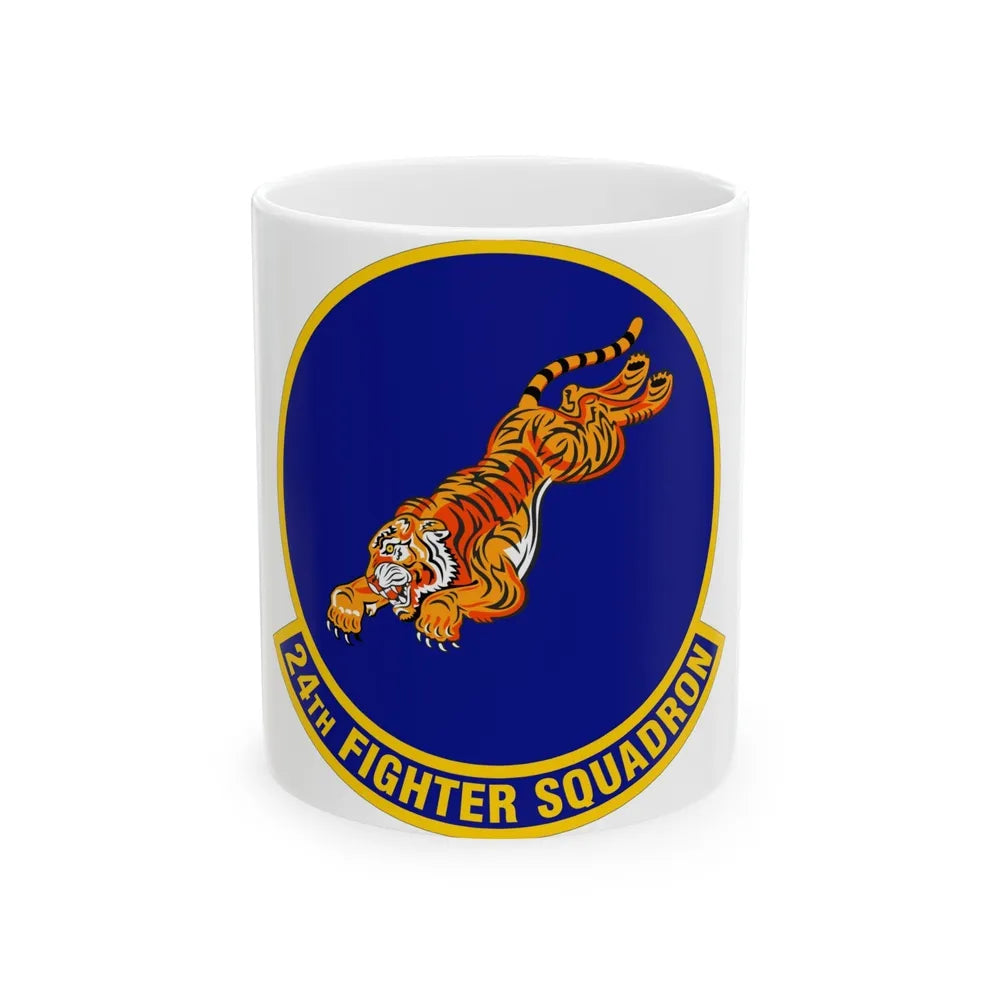 24 Fighter Squadron ACC (U.S. Air Force) White Coffee Mug-11oz-Go Mug Yourself