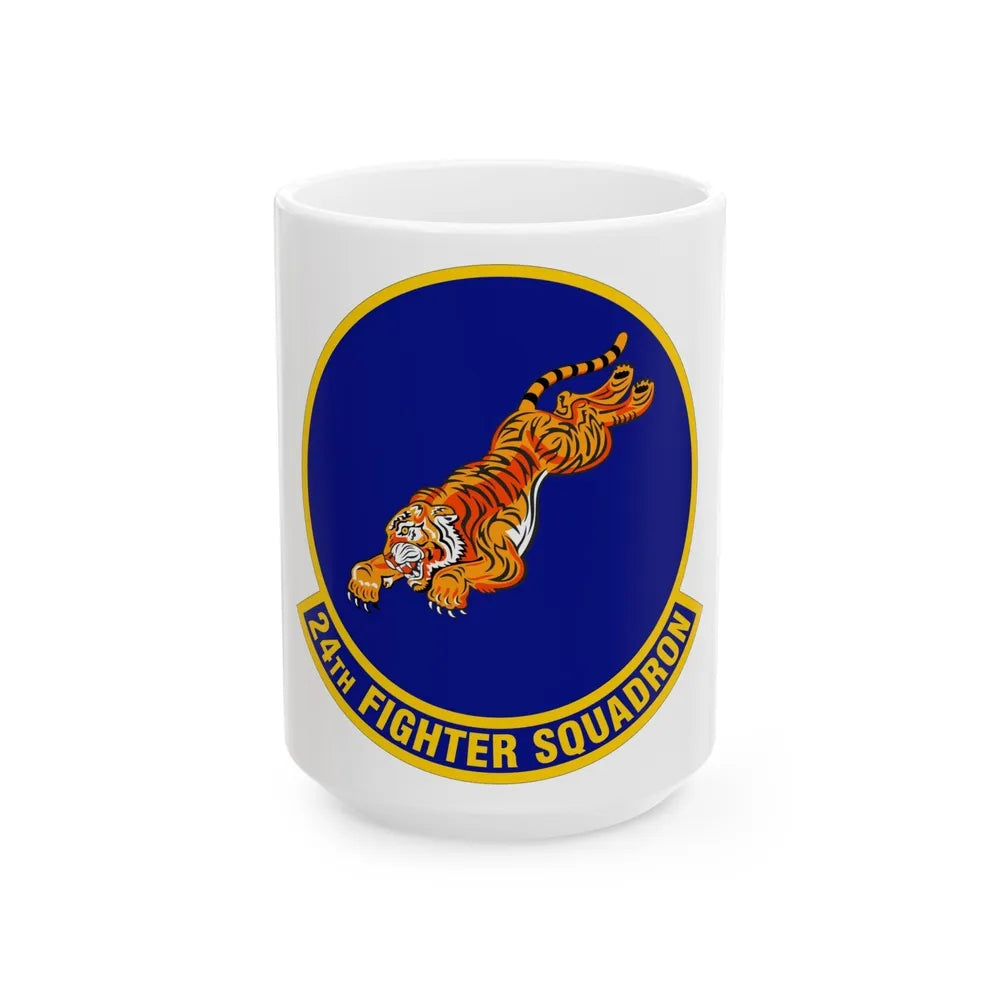 24 Fighter Squadron ACC (U.S. Air Force) White Coffee Mug-15oz-Go Mug Yourself