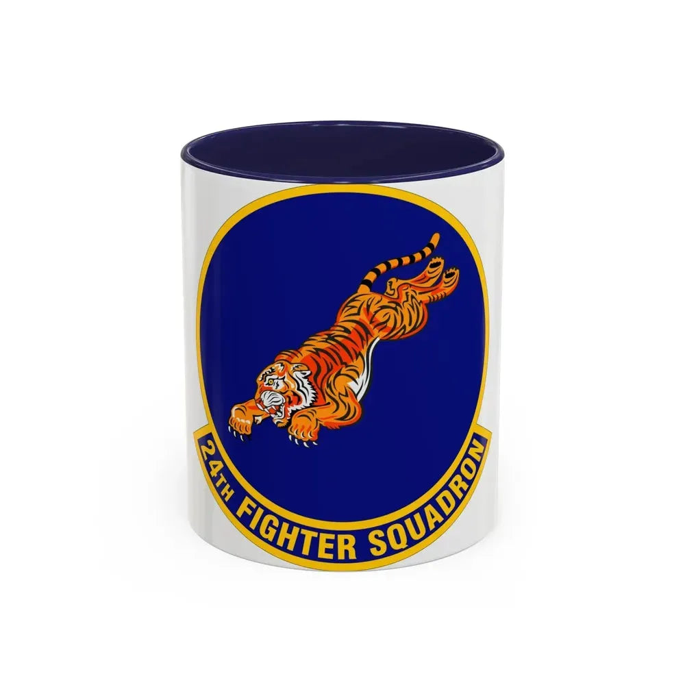 24 Fighter Squadron ACC (U.S. Air Force) Accent Coffee Mug 11oz Navy - Go Mug Yourself