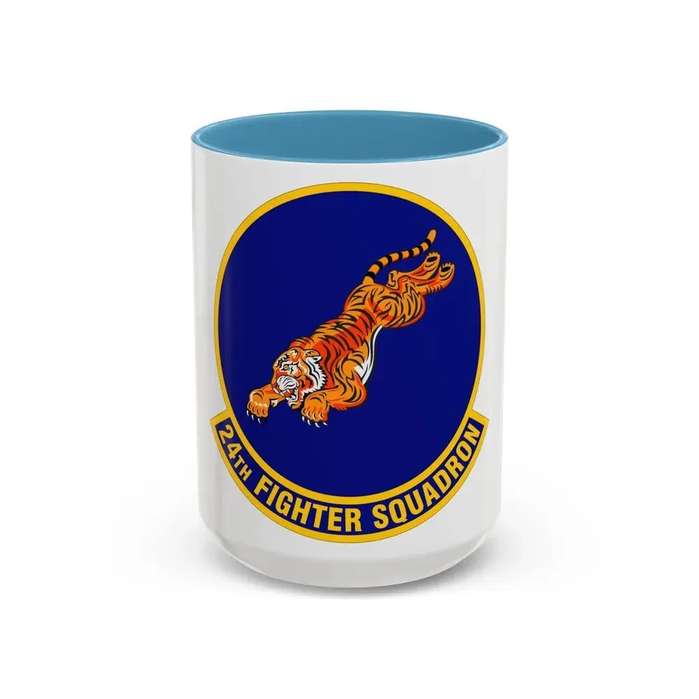 24 Fighter Squadron ACC (U.S. Air Force) Accent Coffee Mug 15oz Light Blue - Go Mug Yourself