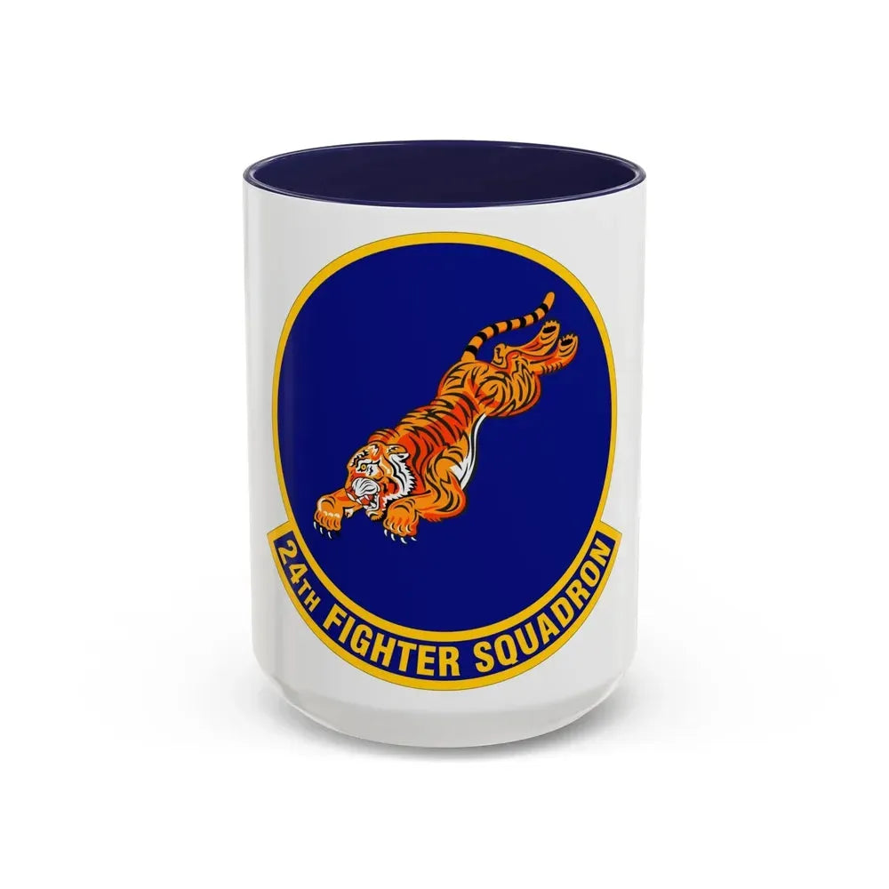 24 Fighter Squadron ACC (U.S. Air Force) Accent Coffee Mug 15oz Navy - Go Mug Yourself