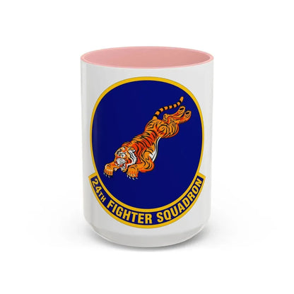 24 Fighter Squadron ACC (U.S. Air Force) Accent Coffee Mug 15oz Pink - Go Mug Yourself