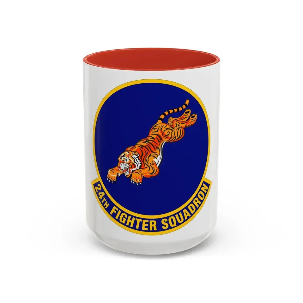 24 Fighter Squadron ACC (U.S. Air Force) Accent Coffee Mug 15oz Red - Go Mug Yourself