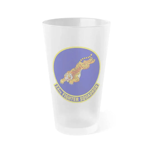 24 Fighter Squadron ACC (U.S. Air Force) Frosted Pint Glass 16oz 16oz Frosted - Go Mug Yourself
