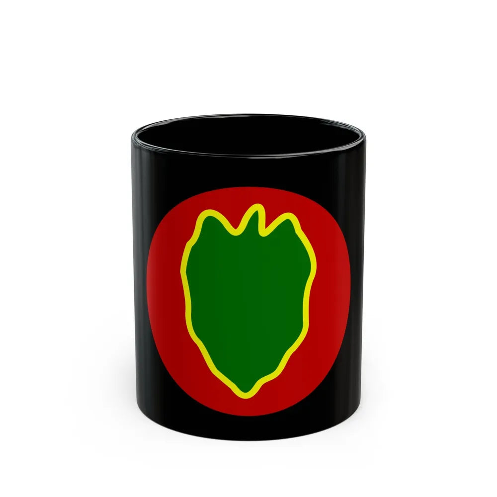 24 Infantry Division SSI (U.S. Army) Black Coffee Mug-11oz-Go Mug Yourself