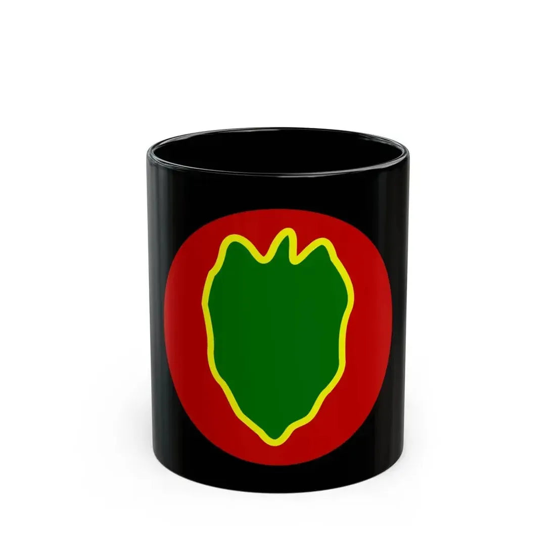 24 Infantry Division SSI (U.S. Army) Black Coffee Mug 11oz - Go Mug Yourself