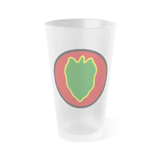 24 Infantry Division SSI (U.S. Army) Frosted Pint Glass 16oz Default Title - Go Mug Yourself