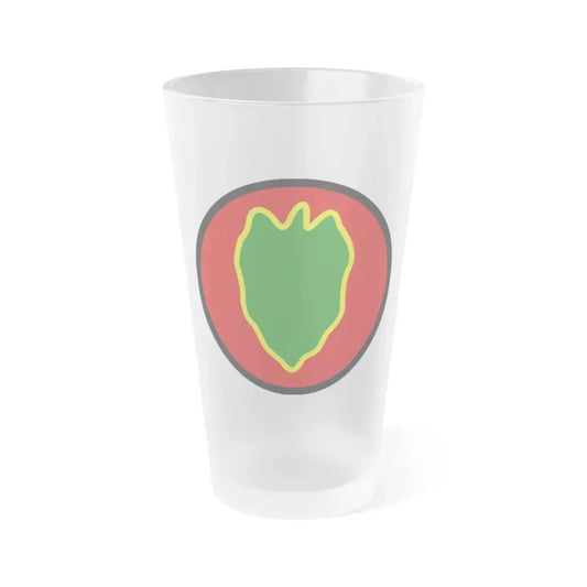 24 Infantry Division SSI (U.S. Army) Frosted Pint Glass 16oz Default Title - Go Mug Yourself