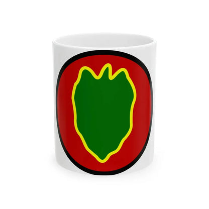 24 Infantry Division SSI (U.S. Army) White Coffee Mug 11oz - Go Mug Yourself