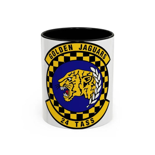 24 Tactical Air Support Squadron ACC (U.S. Air Force) Accent Coffee Mug 11oz Black - Go Mug Yourself