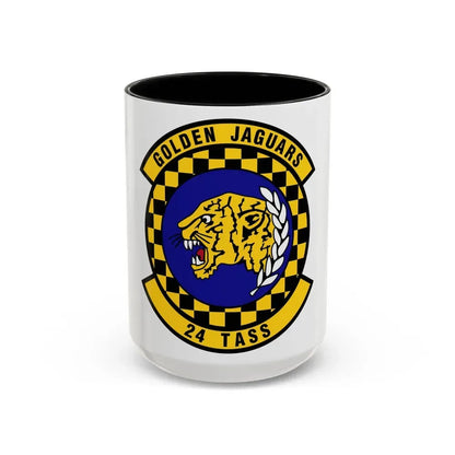 24 Tactical Air Support Squadron ACC (U.S. Air Force) Accent Coffee Mug 15oz Black - Go Mug Yourself
