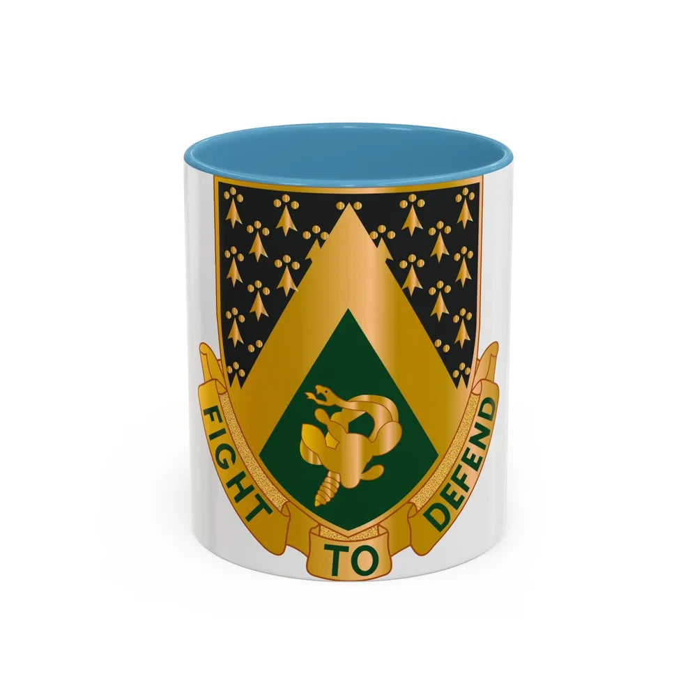 240 Cavalry Regiment (U.S. Army) Accent Coffee Mug-11oz-Light Blue-Go Mug Yourself