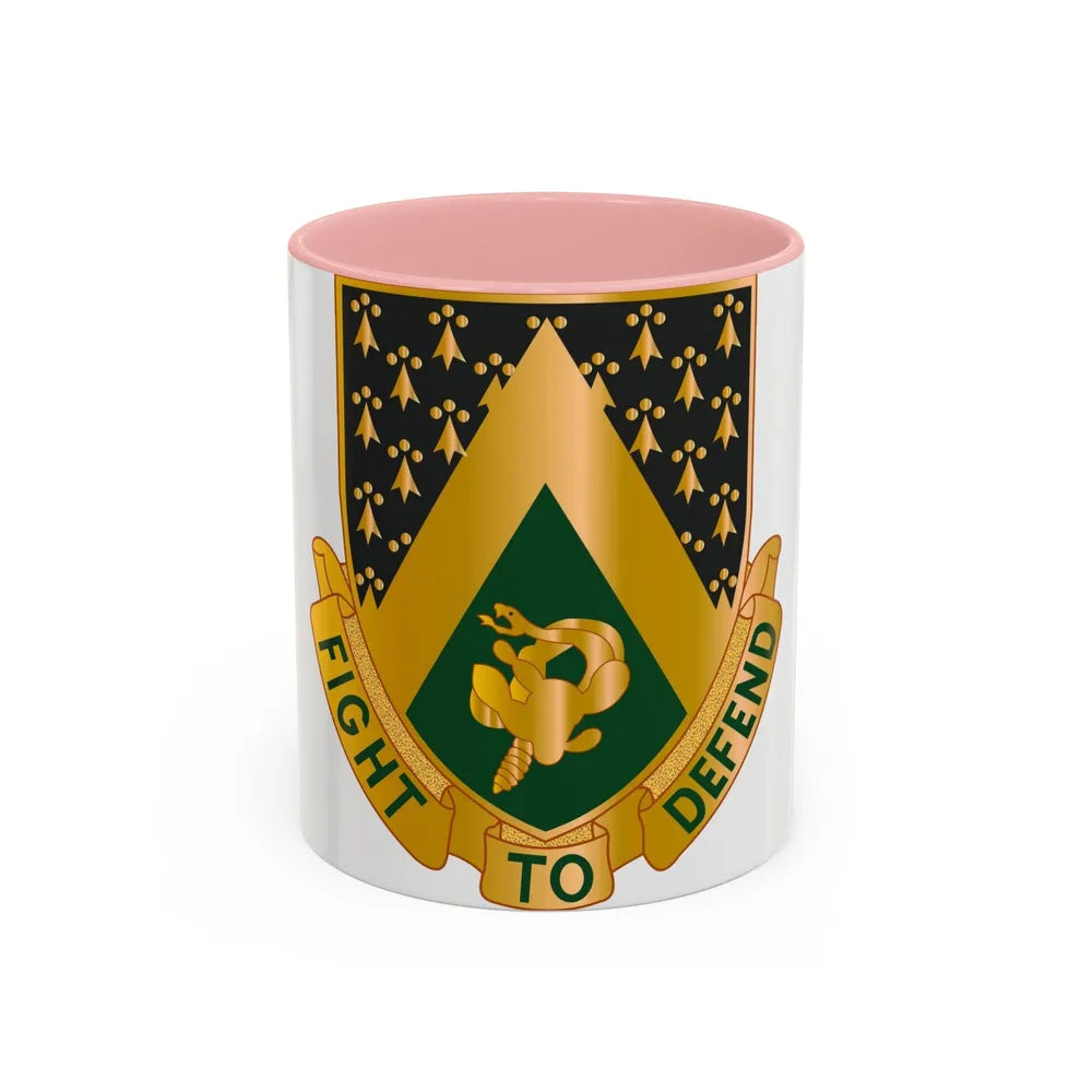 240 Cavalry Regiment (U.S. Army) Accent Coffee Mug-11oz-Pink-Go Mug Yourself