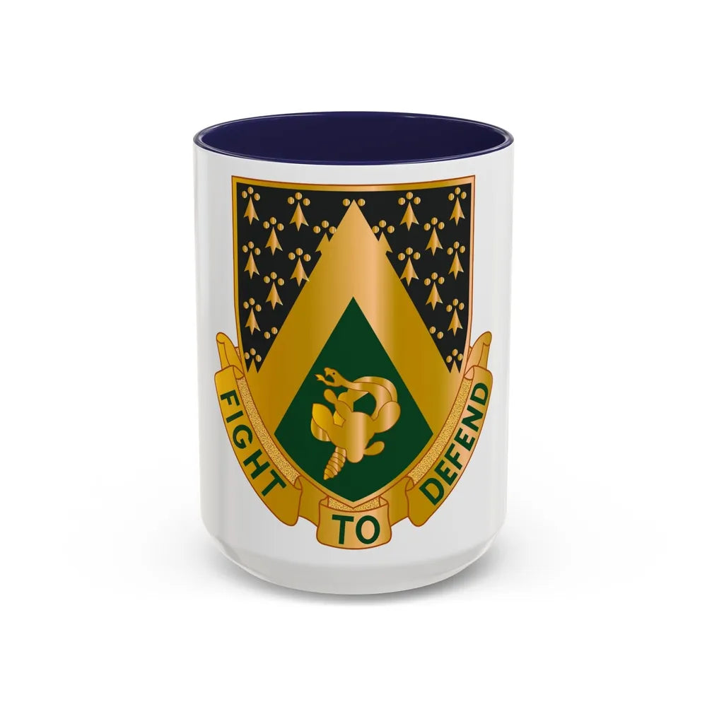 240 Cavalry Regiment (U.S. Army) Accent Coffee Mug-15oz-Navy-Go Mug Yourself