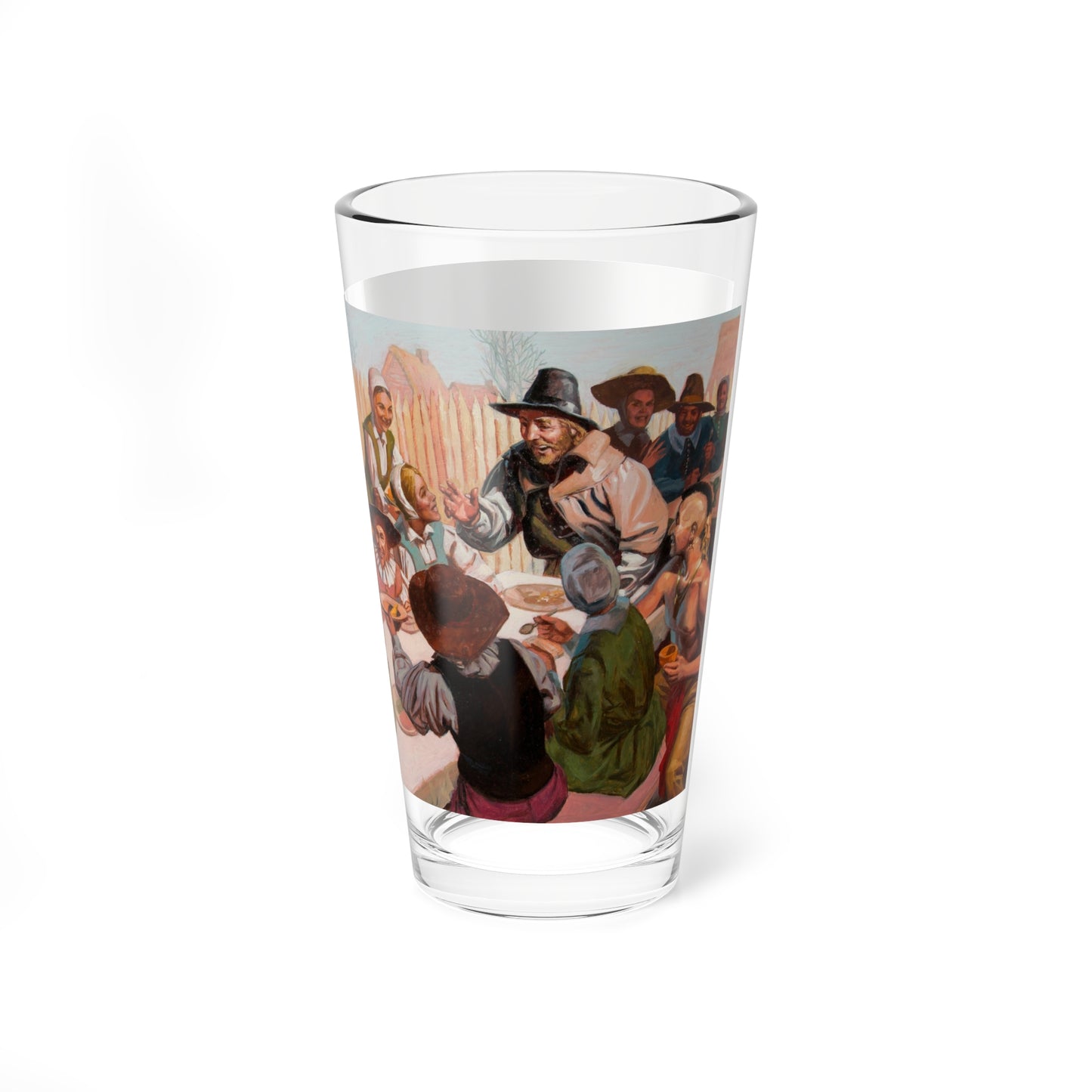 Squanto and the Miracle of Thanksgiving, interior illustrations (3), 2012 (Magazine Illustration) Pint Glass 16oz