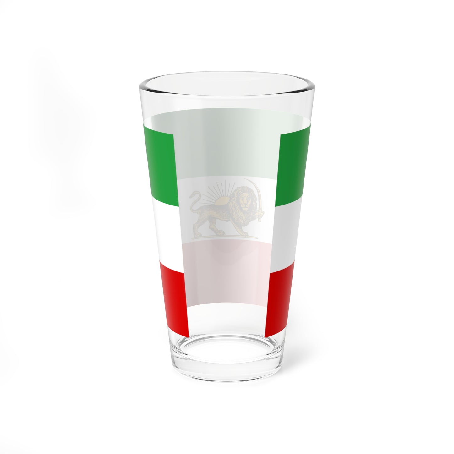 Lion and Sun Tricolor Flag 2 (Iran) Pint Glass 16oz